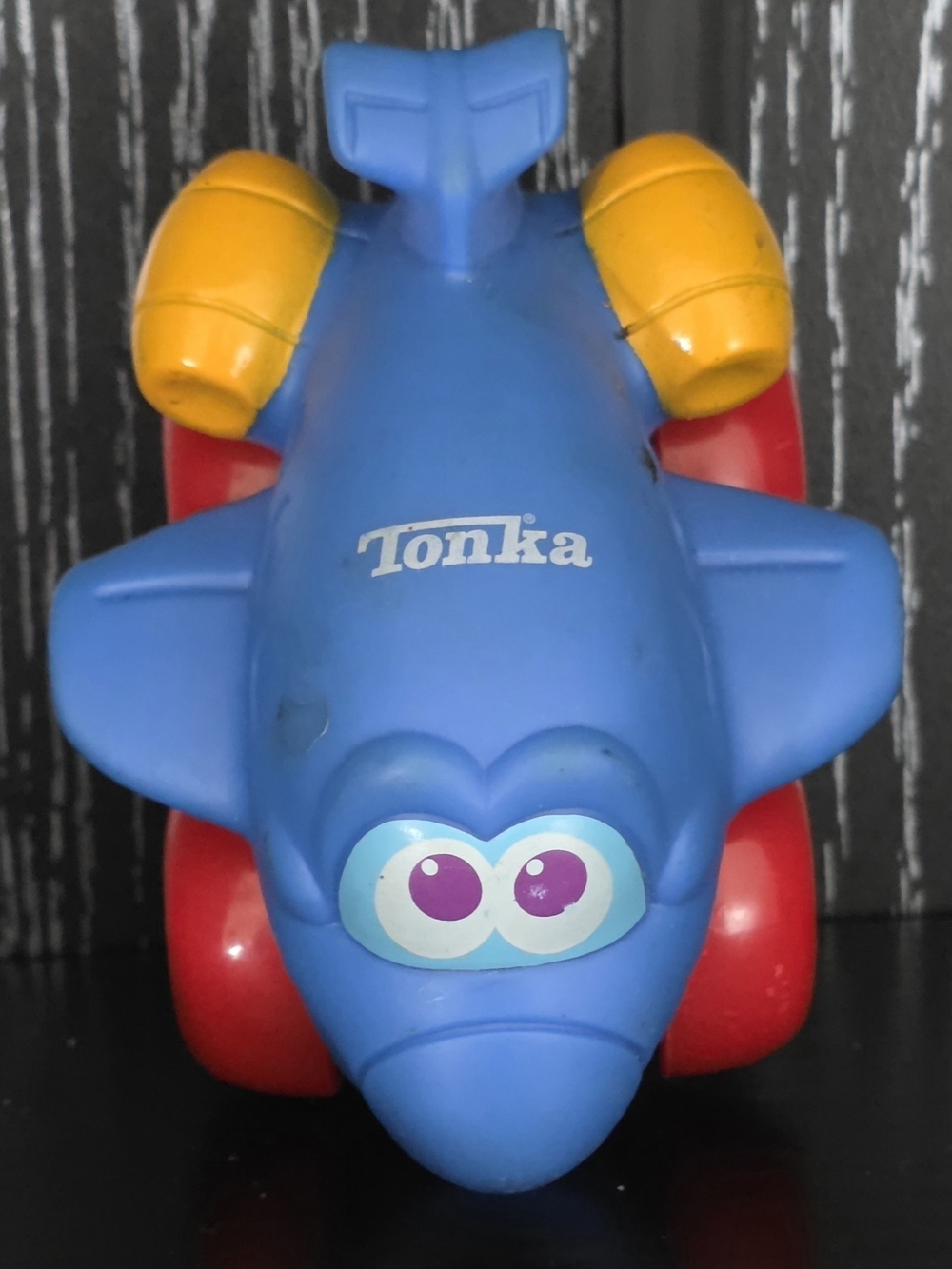 Tonka Blue, Red & Yellow Push Plane Toy